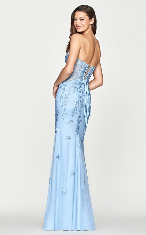 Faviana S10664 Dress French-Blue