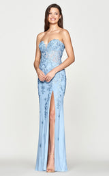 1 of 2 Faviana S10664 Dress French-Blue