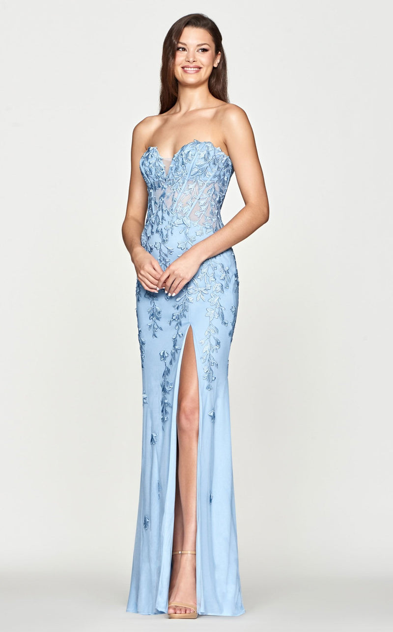 Faviana S10664 Dress French-Blue