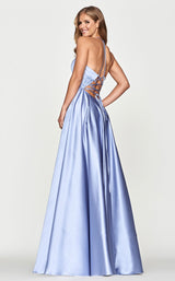 2 of 2 Faviana S10672 Dress Steel-Blue