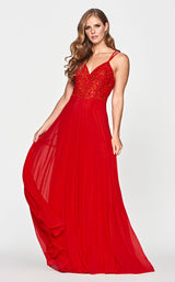 1 of 2 Faviana S10677 Dress Red