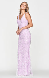 2 of 3 Faviana S10683 Dress Light Lilac