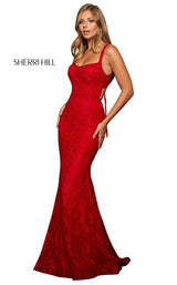 1 of 4 Sherri Hill 53923 Red