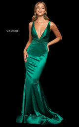 3 of 6 Sherri Hill 54051 Dress Emerald