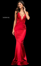 2 of 6 Sherri Hill 54051 Dress Red