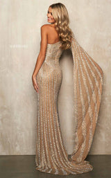 5 of 6 Sherri Hill 54232 Nude-Silver