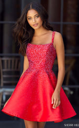 2 of 3 Sherri Hill 55102 Red