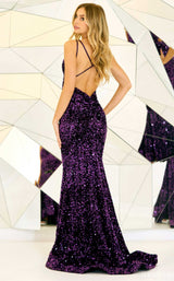 2 of 3 Sherri Hill 55135 Purple