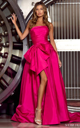 1 of 3 Sherri Hill 55214 Fuchsia