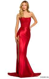 1 of 5 Sherri Hill 55419 Red