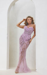 3 of 4 Terani 241P2168 Lilac-Silver