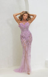 1 of 4 Terani 241P2168 Lilac-Silver