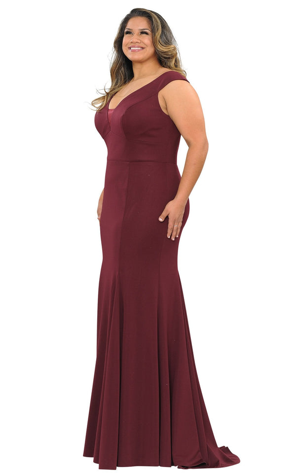 Lindas W1022 Dress Burgundy