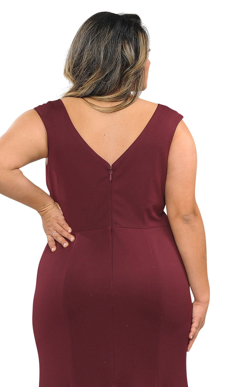 Lindas W1022 Dress Burgundy