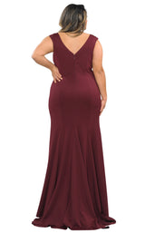 9 of 18 Lindas W1022 Dress Burgundy