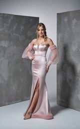 1 of 2 Rozallini Y0126 Dress Rose