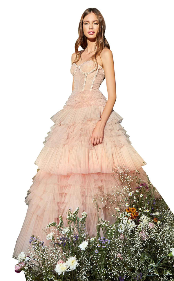 Andrea and Leo A1017 Dress Blush