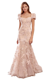 1 of 3 Andrea and Leo A1025 Dress Blush