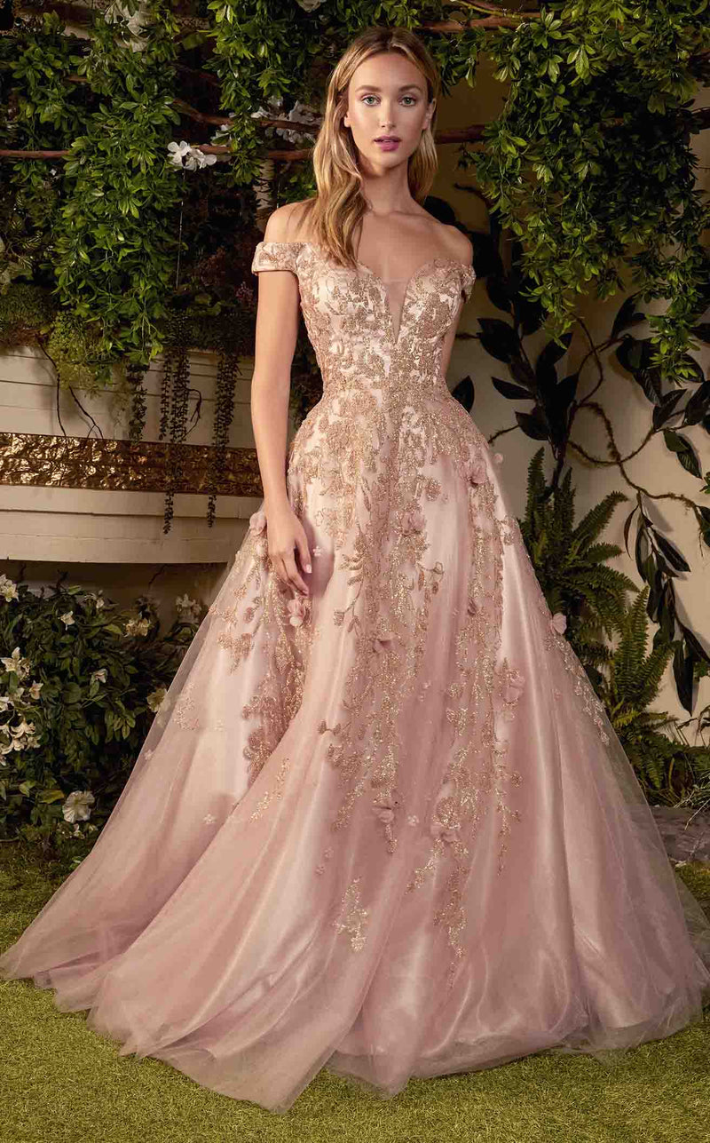 Andrea and Leo A1056 Dress Rose-Gold