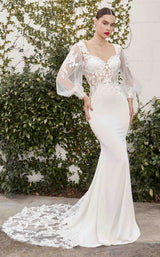 1 of 2 Andrea and Leo A1079W Dress Off-White