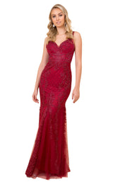 5 of 20 Nox Anabel A398 Dress Burgundy