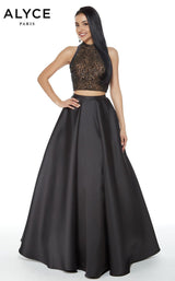 1 of 2 Alyce 60276 Black-Champagne