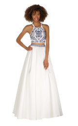 1 of 8 Alyce 6777 Diamond-White-Navy