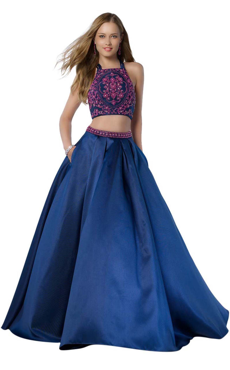 Alyce 6777 Navy-Fuchsia