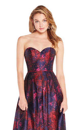 3 of 4 Alyce 60176 Navy-Red-Print