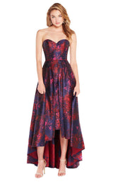 1 of 4 Alyce 60176 Navy-Red-Print