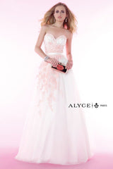 1 of 8 Alyce 6423 White/Coral