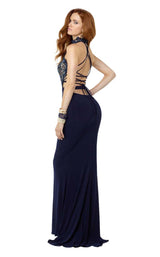 2 of 4 Alyce 6529 Navy-Nude-Iridescent