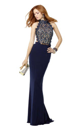 1 of 4 Alyce 6529 Navy-Nude-Iridescent