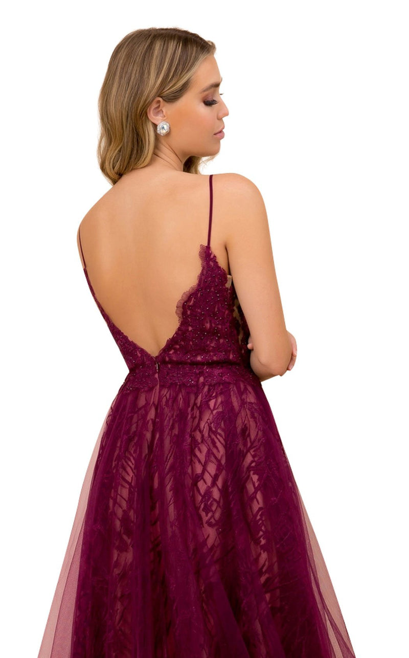 Nox Anabel C305 Dress Wine-Nude