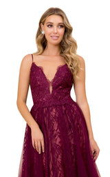 3 of 4 Nox Anabel C305 Dress Wine-Nude