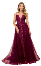 1 of 4 Nox Anabel C305 Dress Wine-Nude