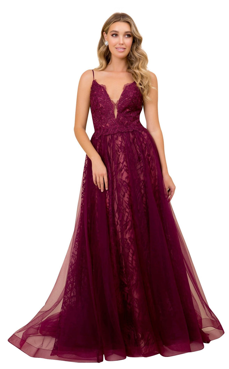 Nox Anabel C305 Dress Wine-Nude