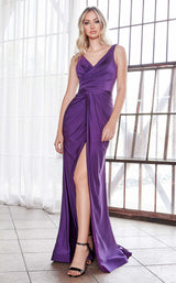 4 of 6 Cinderella Divine C81730 Dress Eggplant