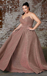 2 of 4 Cinderella Divine CB045 Dress Rose-Gold