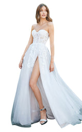 1 of 2 Cinderella Divine CB065W Dress Off-White