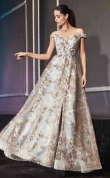 2 of 4 Cinderella Divine CB069 Dress Gold-Mist