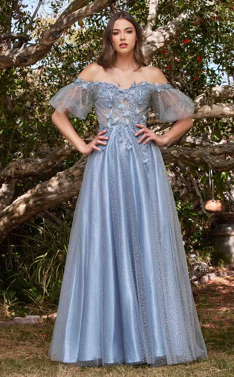 LaDivine CD0197 Dress Smoky-Blue