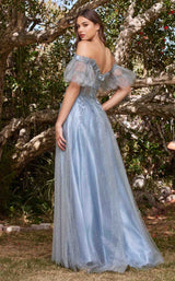 8 of 10 LaDivine CD0197 Dress Smoky-Blue