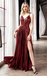 2 of 7 Cinderella Divine CD161 Dress Burgundy