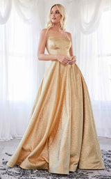 1 of 2 Cinderella Divine CD203 Dress Gold