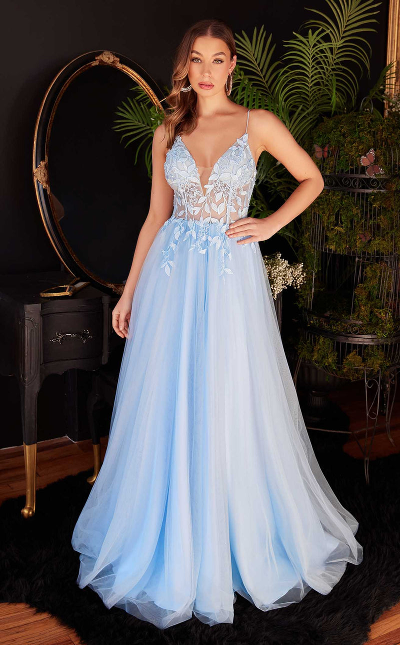 LaDivine CD2214 Dress Blue