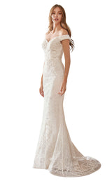 1 of 2 Cinderella Divine CD929 Dress Off-White