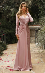 1 of 2 Cinderella Divine CH175 Dress Dark-Mauve