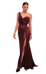 1 of 4 Cinderella Divine CH182 Dress Burgundy