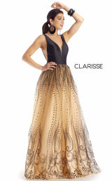 1 of 4 Clarisse 5104 Dress Black-Nude